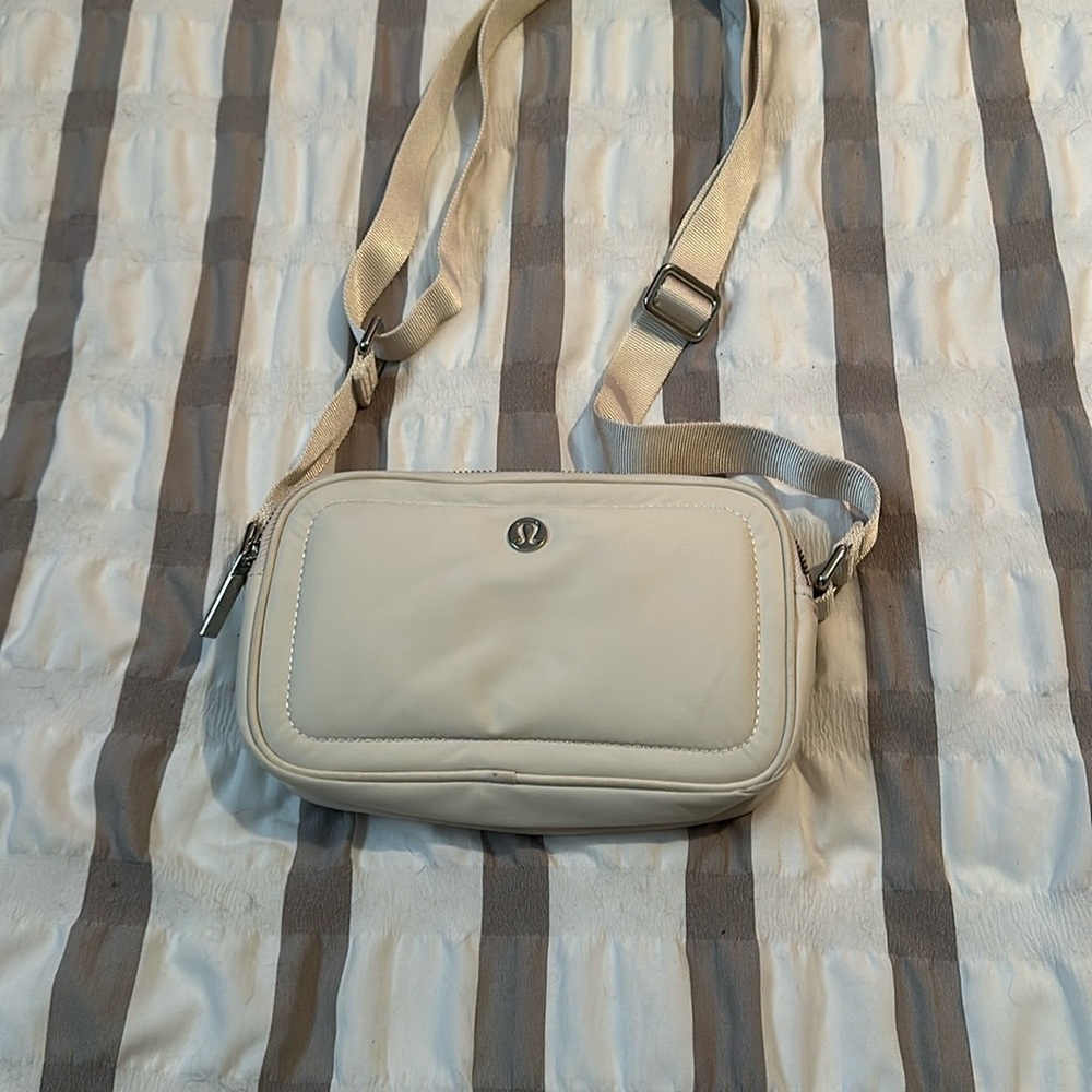 Lululemon Cream Crossbody Bag